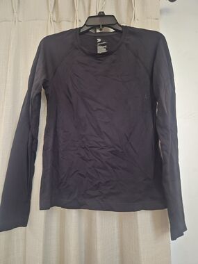 All In Motion Black Long Sleeve Athletic Top Size M | Workout Activewear